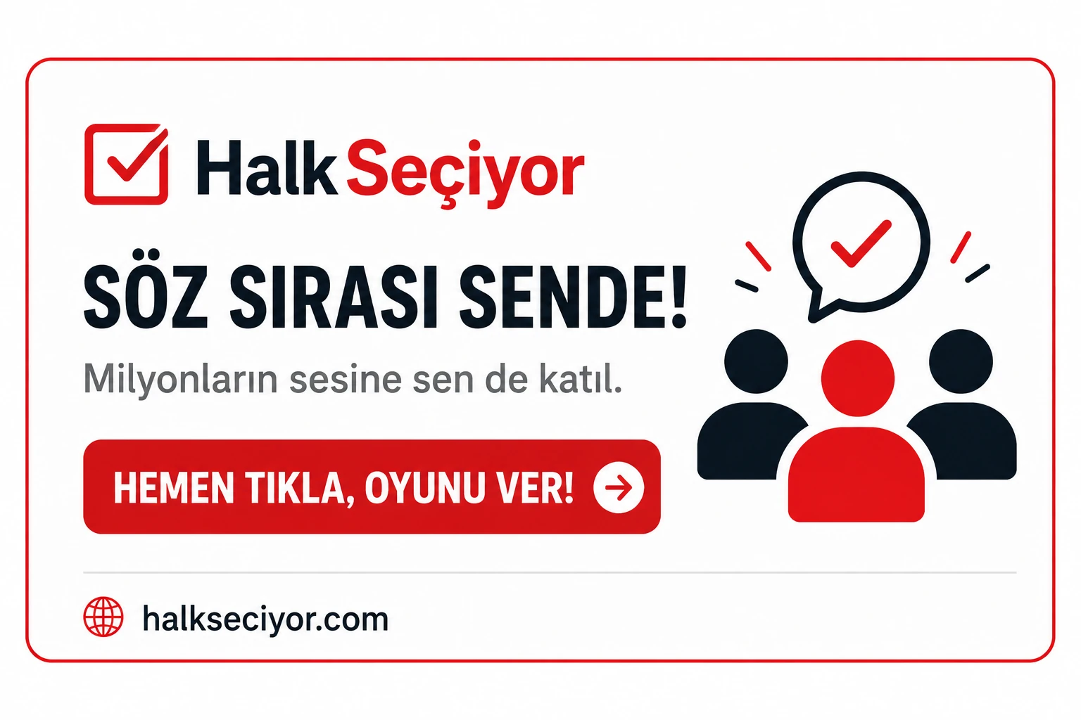 HalkSeçiyor - Hemen tıkla oyunu ver